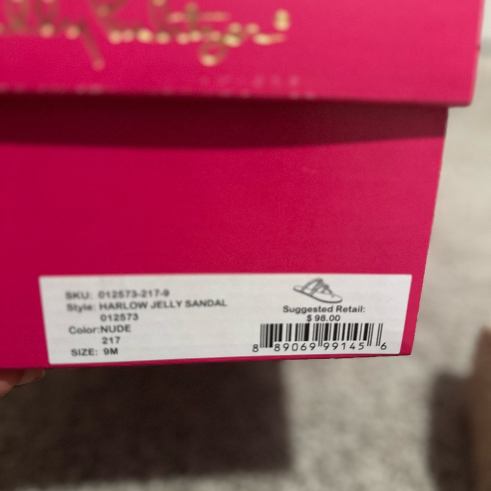 Lilly Pulitzer Harlow Jelly Sandals in Nude - Picture 10 of 10
